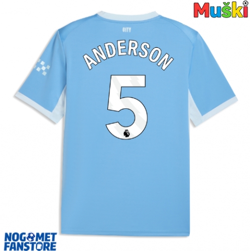 Manchester City Elliot Anderson #5 Domaci Dres 2026-27 Kratak Rukav